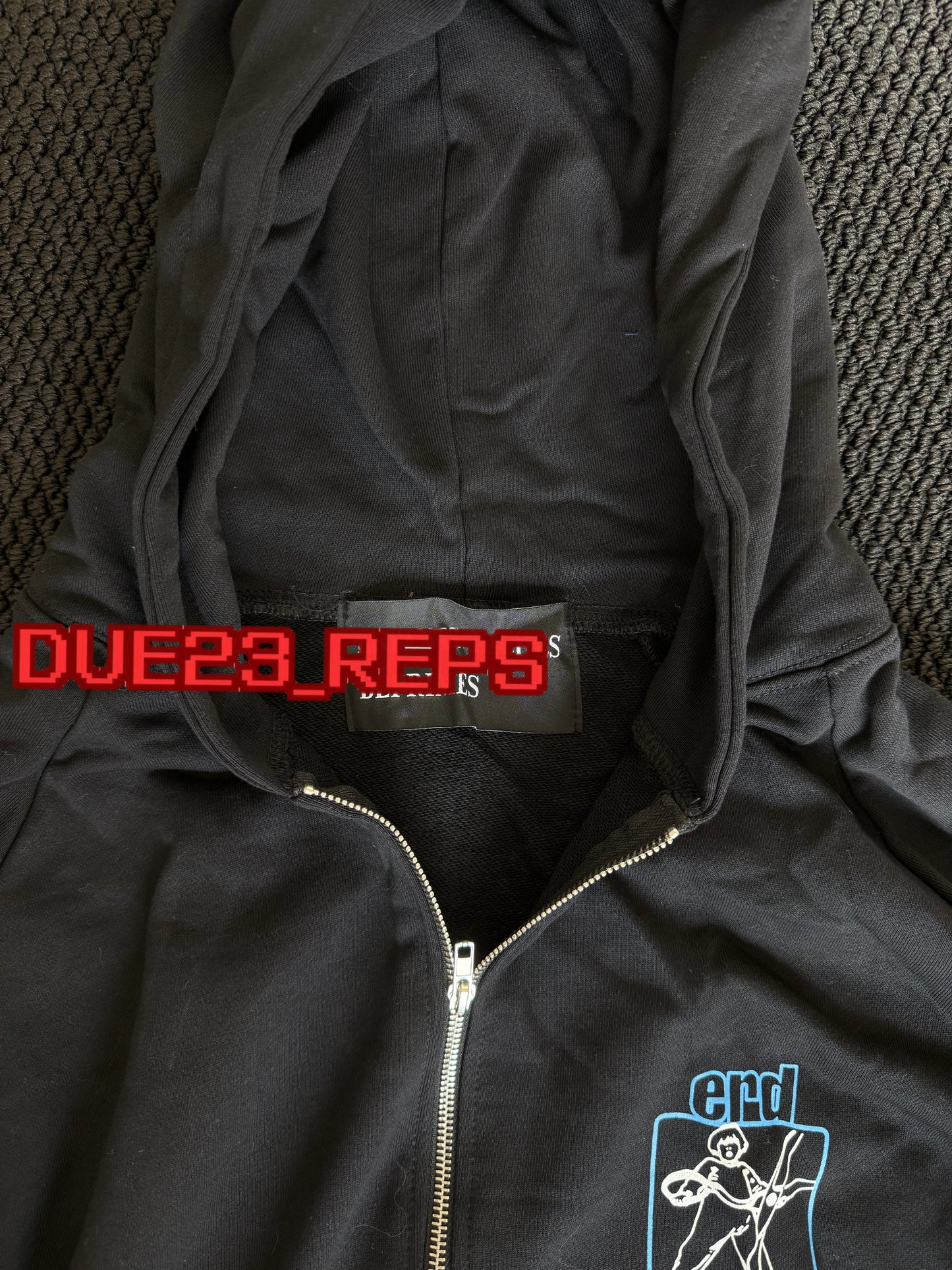 ERD Enfants Cut Zip up Hoodie