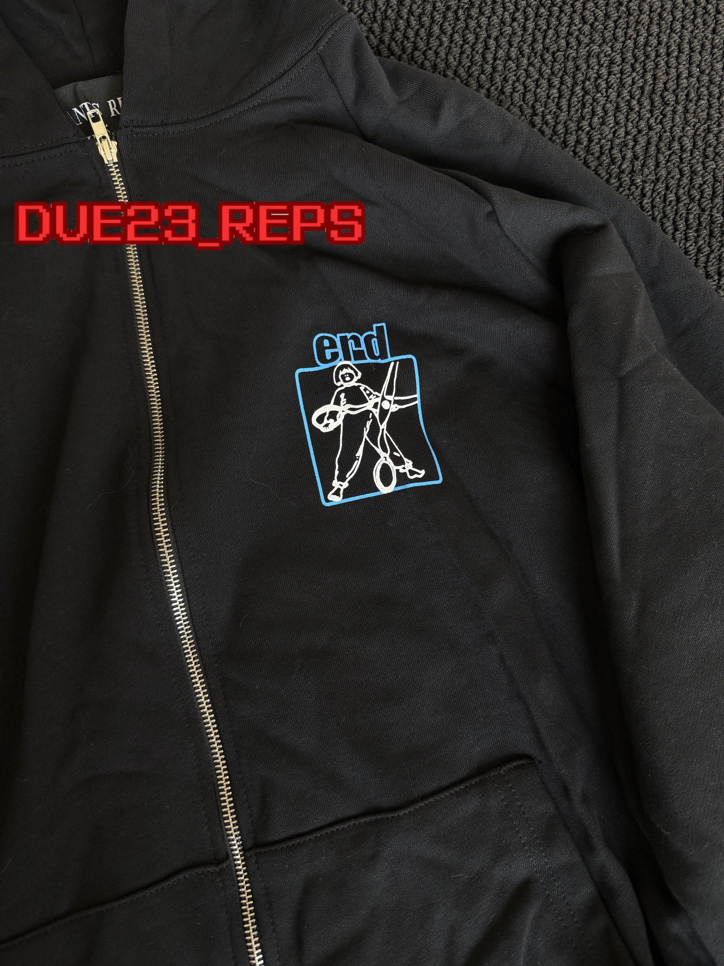 ERD Enfants Cut Zip up Hoodie