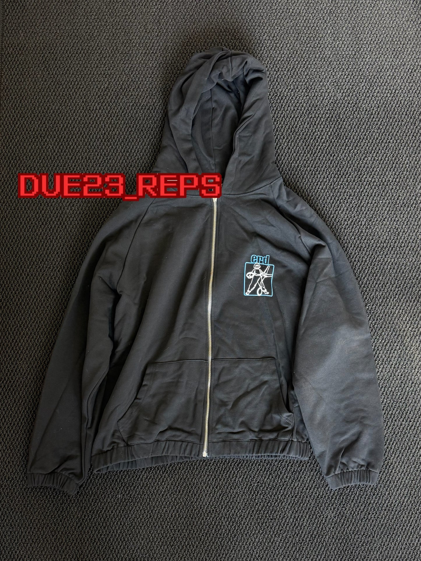 ERD Enfants Cut Zip up Hoodie